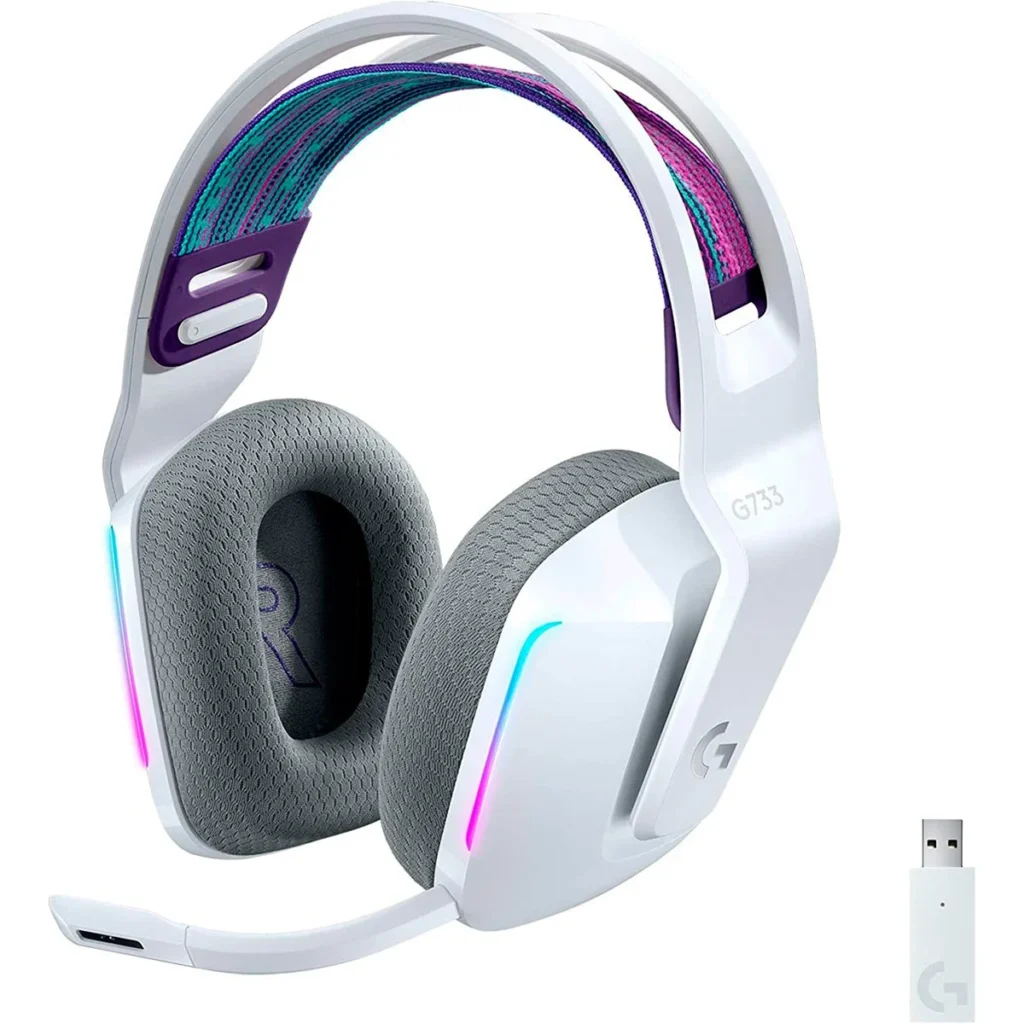 Auriculares Gamer Logitech G733 Lightsync RGB Blanco