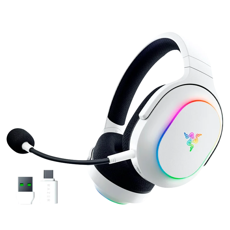 AURICULARES GAMER RAZER BARRACUDA X CHROMA WIRELESS WHITE
