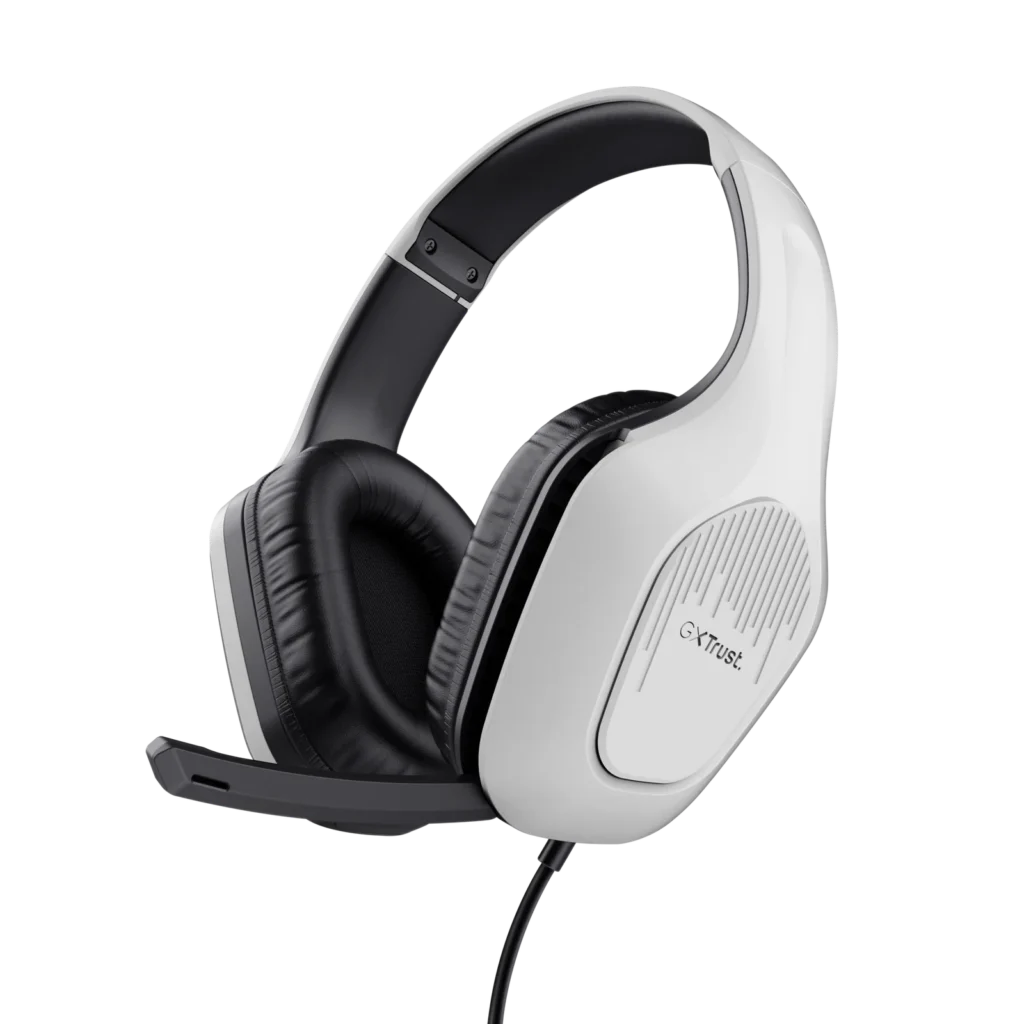 Auriculares Gamer Trust Zirox White GXT 415W