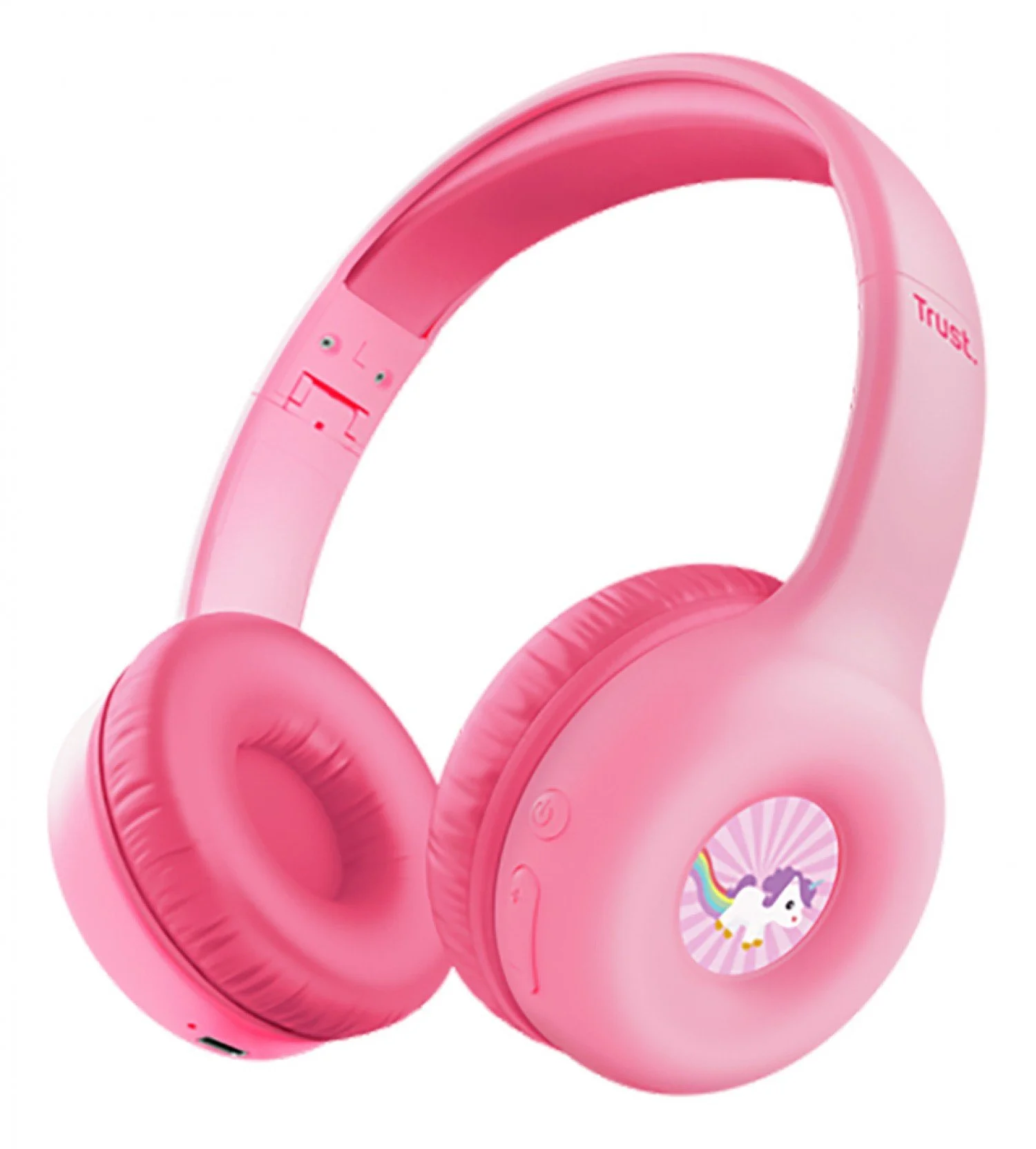 AURICULARES TRUST WIRELESS KIDS PINK
