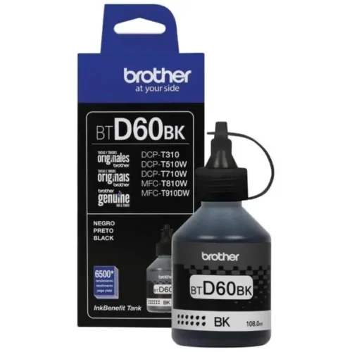 Botella de Tinta Brother BTD-60BK Negro 6.500 Paginas