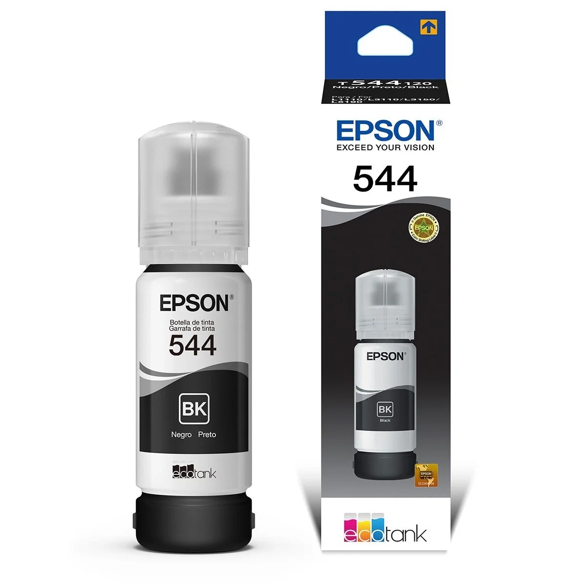 BOTELLA DE TINTA EPSON T544120-AL NEGRO PARA L3110/3250/3210/3250