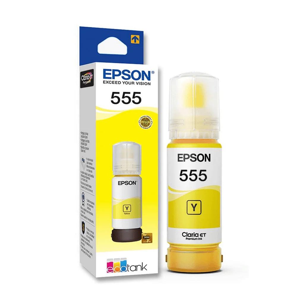 BOTELLA DE TINTA EPSON T555420-AL AMARILLO PARA L8160/8180 S/CAJA