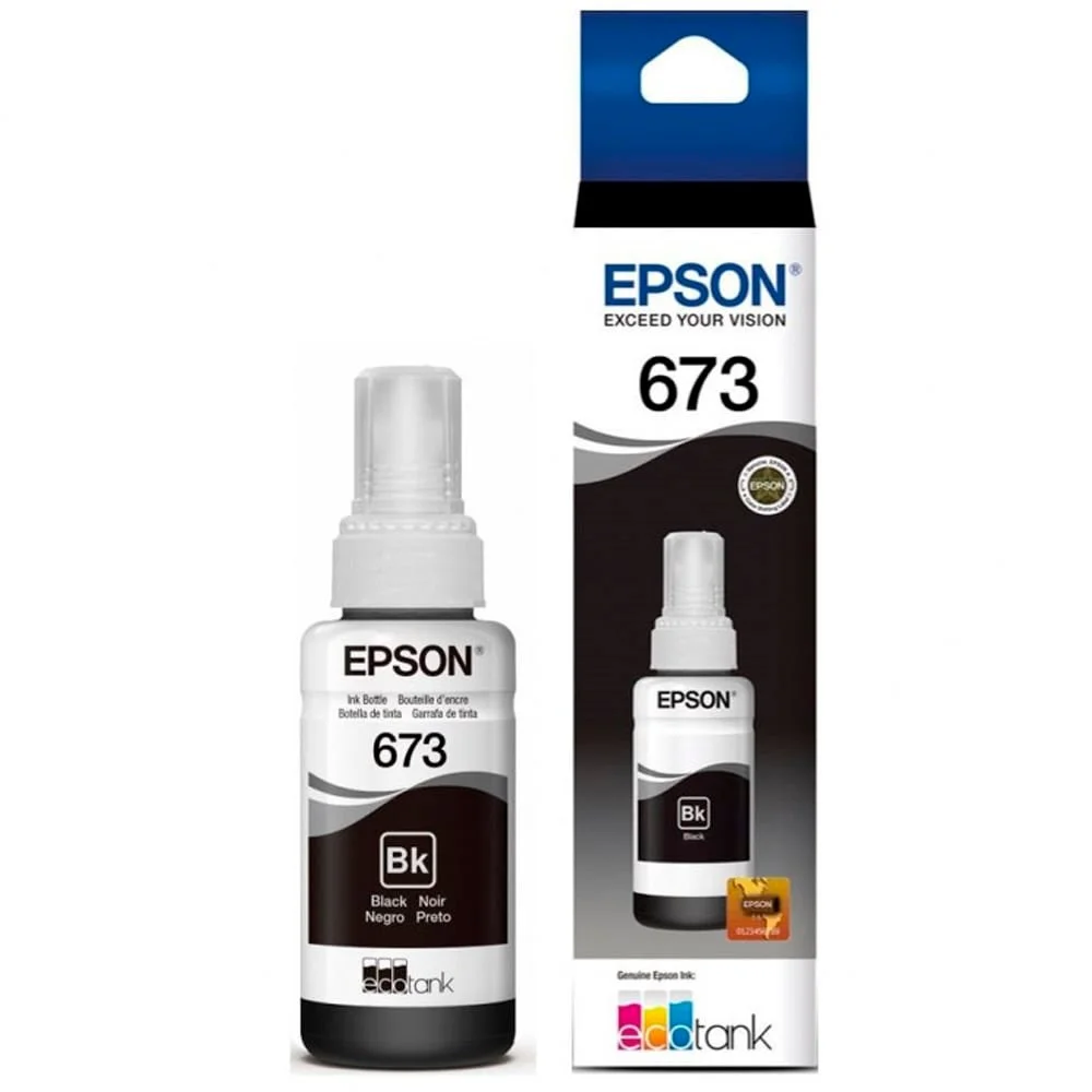 Botella de Tinta Epson T673120-AL Negro Para L800/805/1800