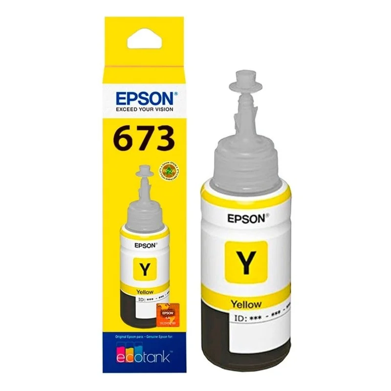 Botella de Tinta Epson T673420-AL Amarillo Para L800