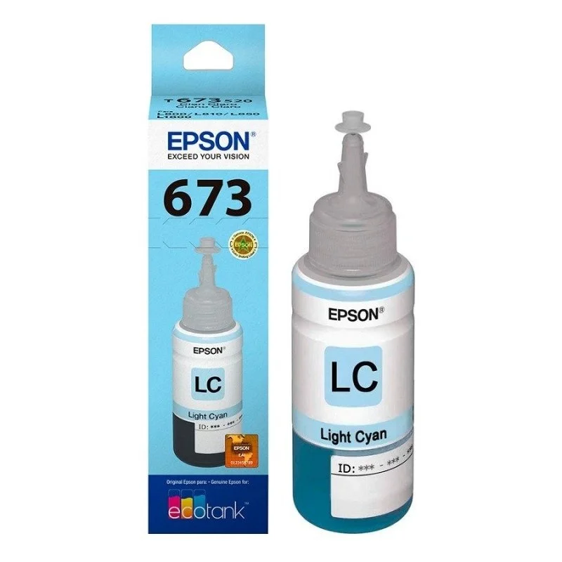 BOTELLA DE TINTA EPSON T673520-AL LIGHT CYAN PARA L800
