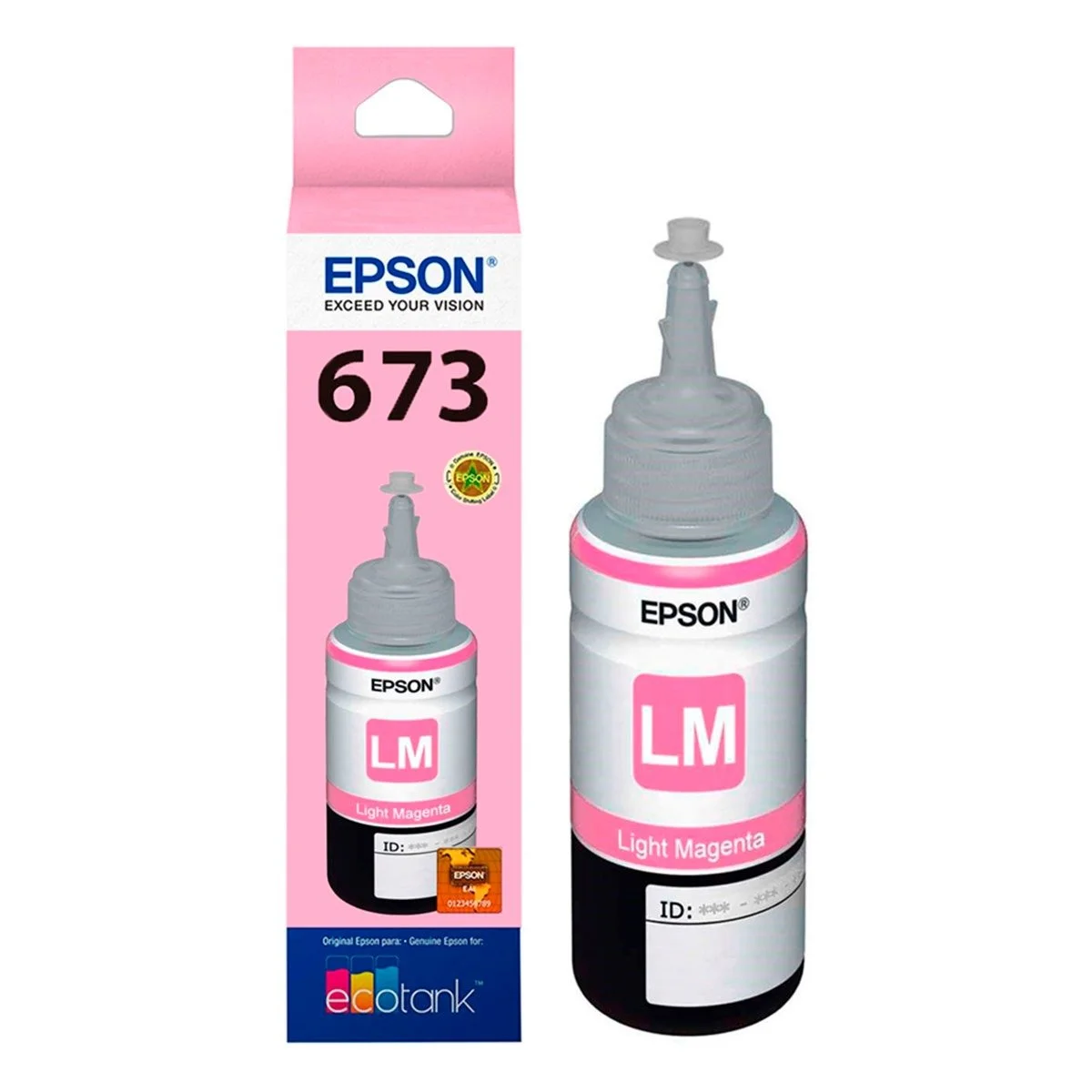 BOTELLA DE TINTA EPSON T673620-AL LIGHT MAGENTA PARA L800