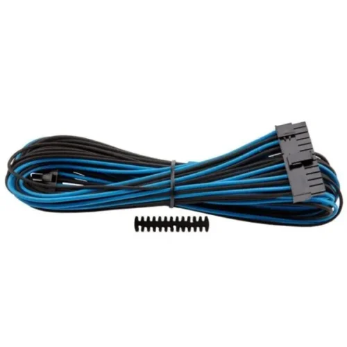 Cable Mallado Corsair ATX 24 Pines Tipo 4 3er Gen Azul y Negro