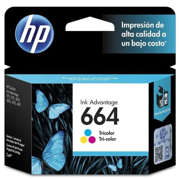 Cartucho HP 664 Tricolor
