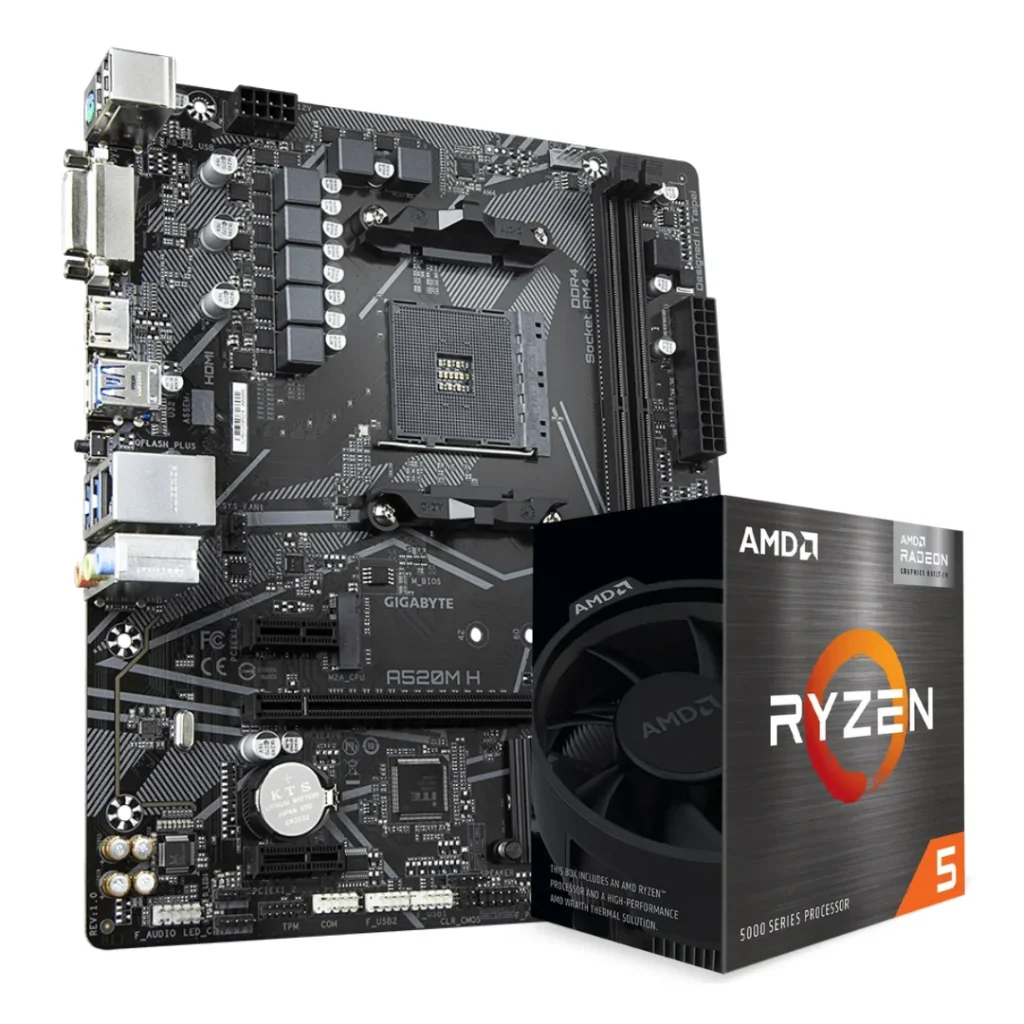 Combo AMD Ryzen 5 5600GT + A520