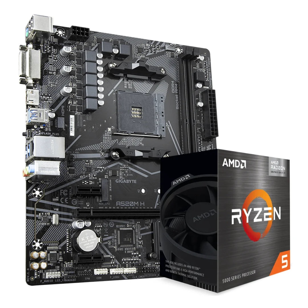 COMBO AMD RYZEN 5 5600GT + A520