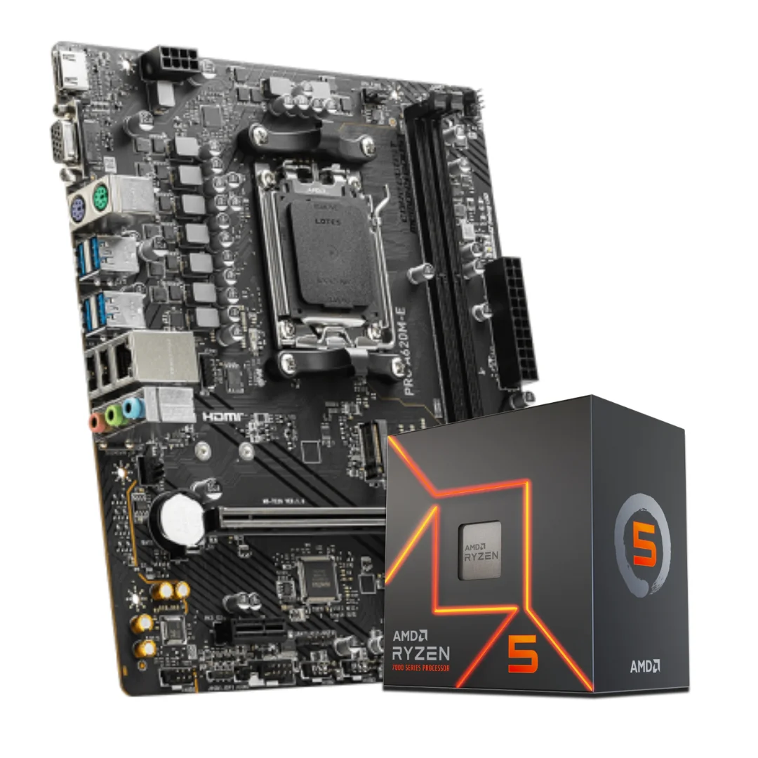 COMBO AMD RYZEN 5 7600 + A620