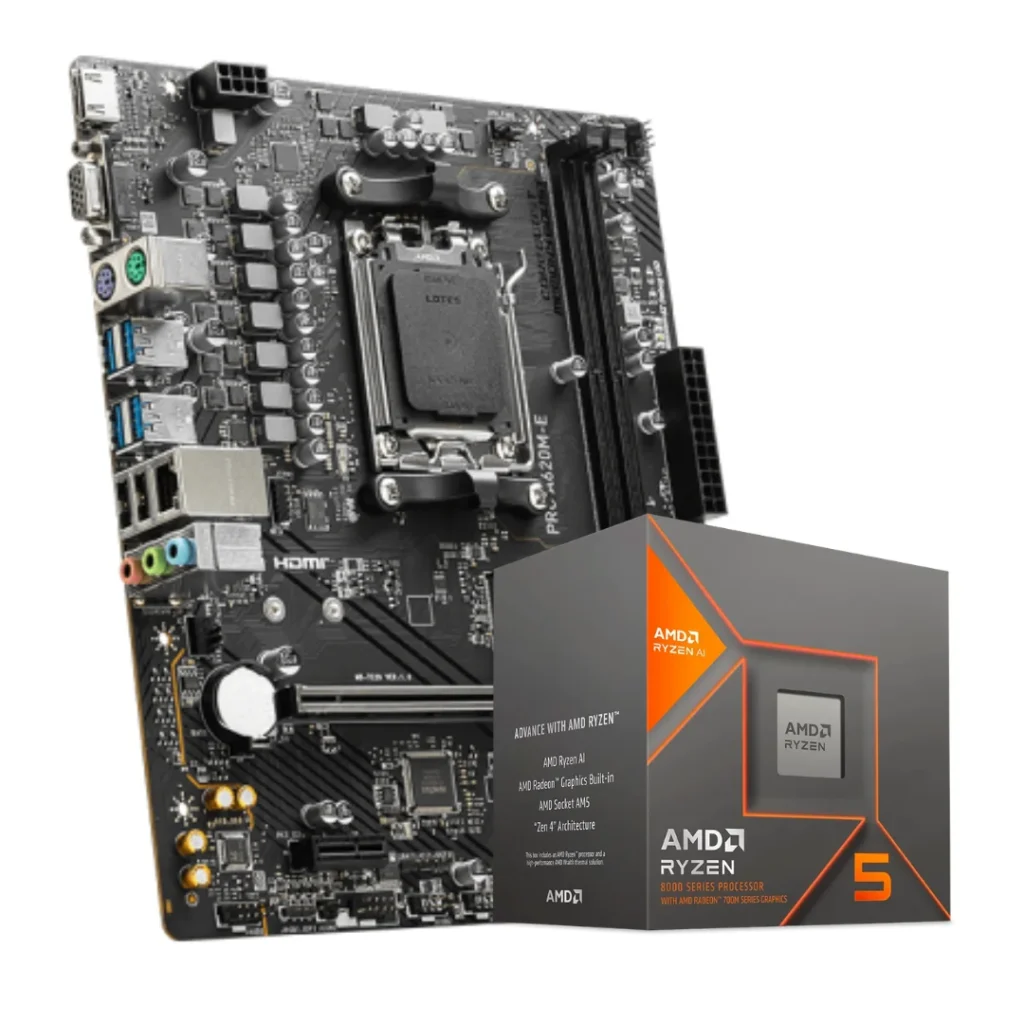 Combo AMD Ryzen 5 8500G + A620