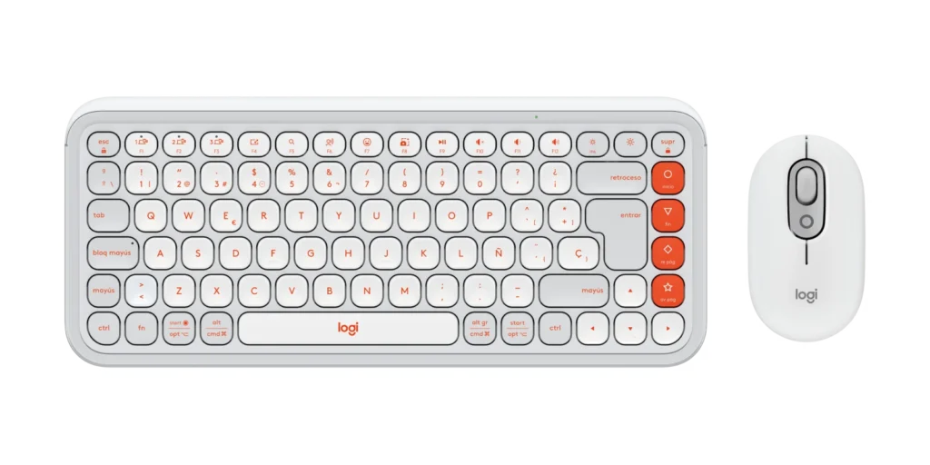 Combo Inalámbrico Logitech POP Icon Blanco