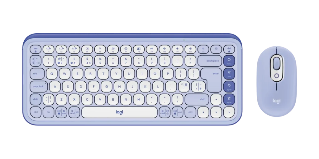Combo Inalámbrico Logitech POP Icon Lila