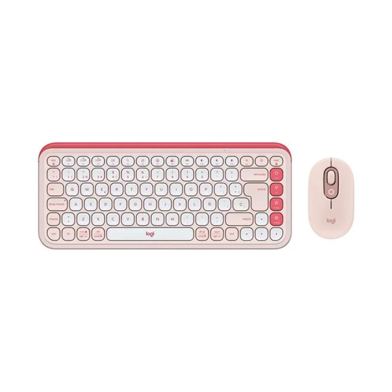 COMBO INALÁMBRICO LOGITECH POP ICON ROSA