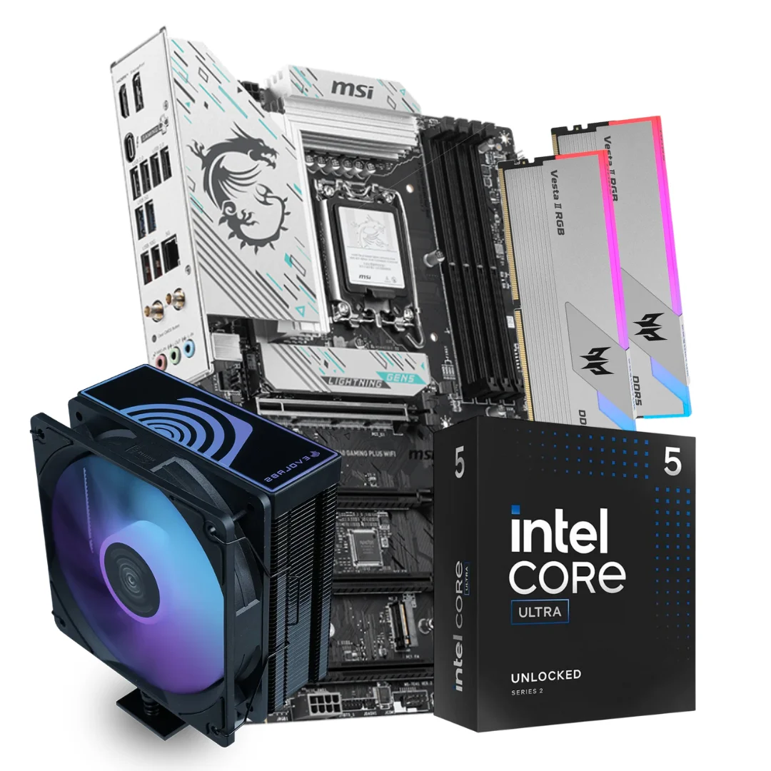 COMBO INTEL CORE ULTRA 5 245KF + B860 + 32GB 6000MHZ + CRYO 4H