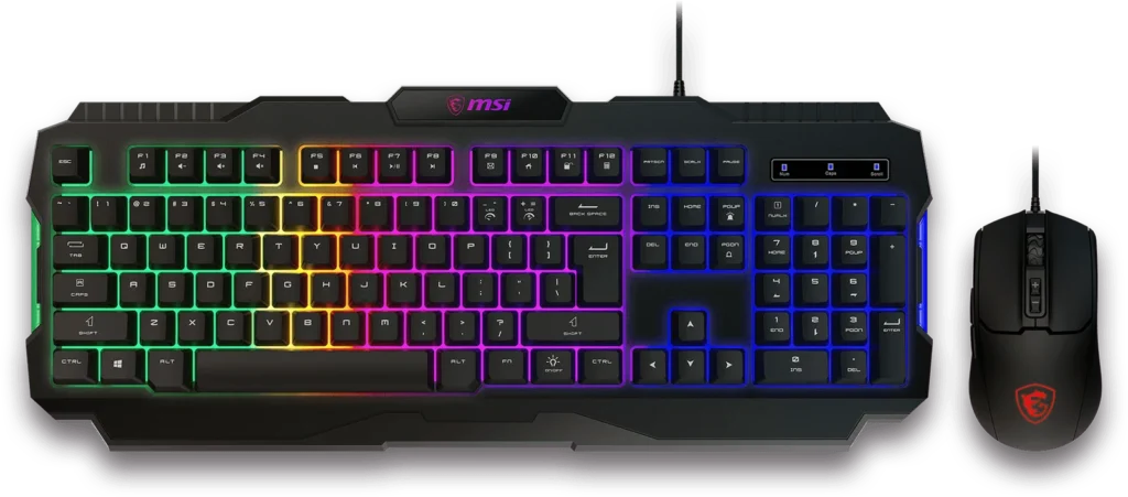 Combo Mouse Teclado MSI FORGE GK100