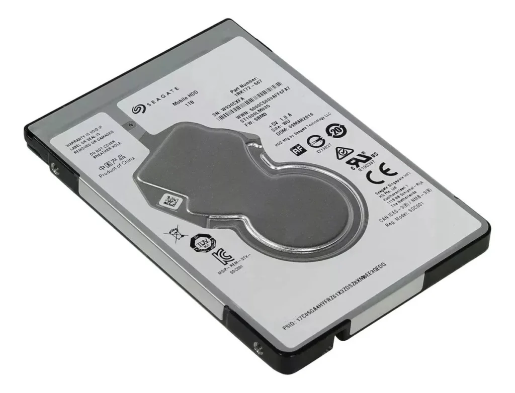 Disco Rígido Notebook HDD 1TB Seagate Barracuda 2.5 SATA
