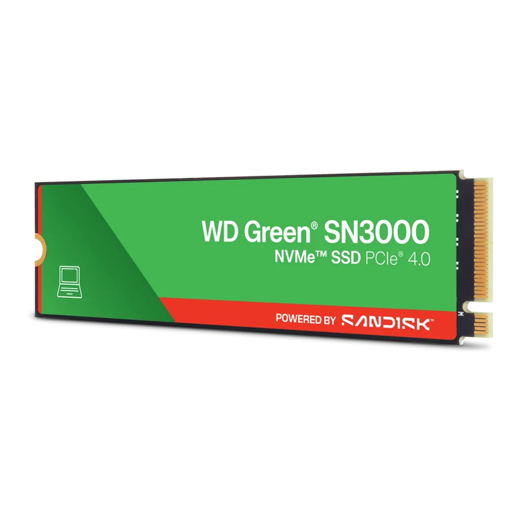 Disco SSD NVMe 1TB WD Green SN3000 PCIe Gen4