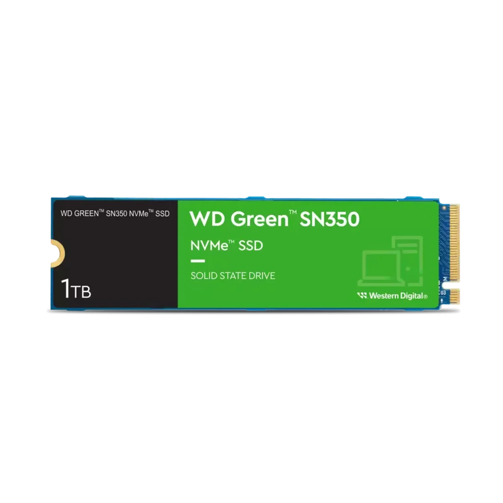 Disco SSD NVMe 1TB WD Green SN350 PCIe Gen3