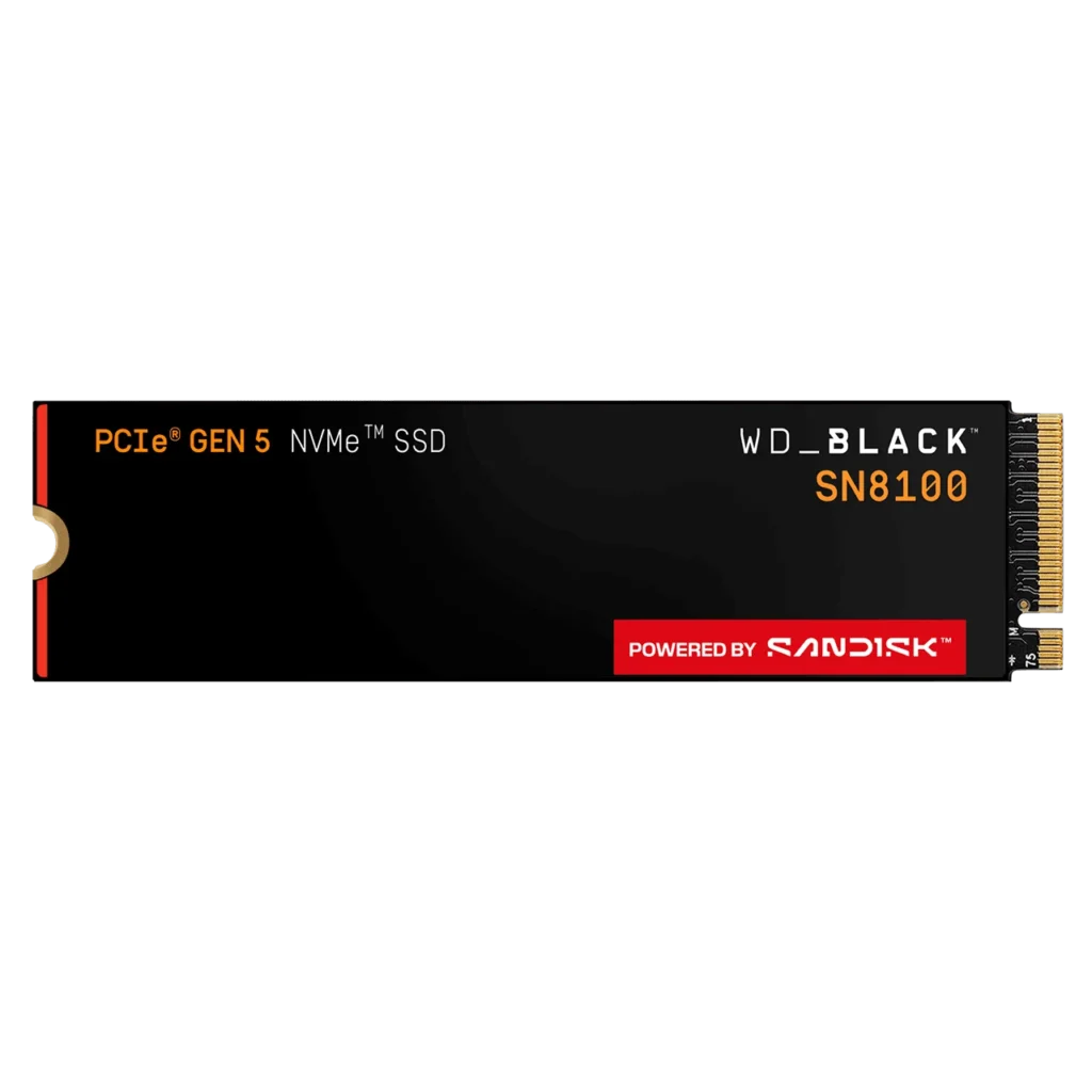 Disco SSD NVMe 2TB WD Black SN8100 PCIe Gen5