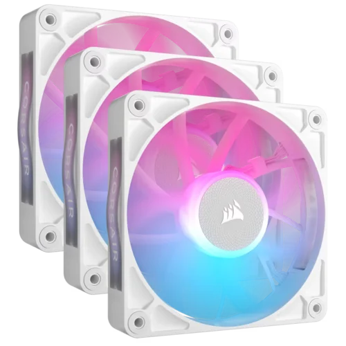 Fan Cooler Corsair iCUE LINK RX120 RGB 120mm White Pack x3