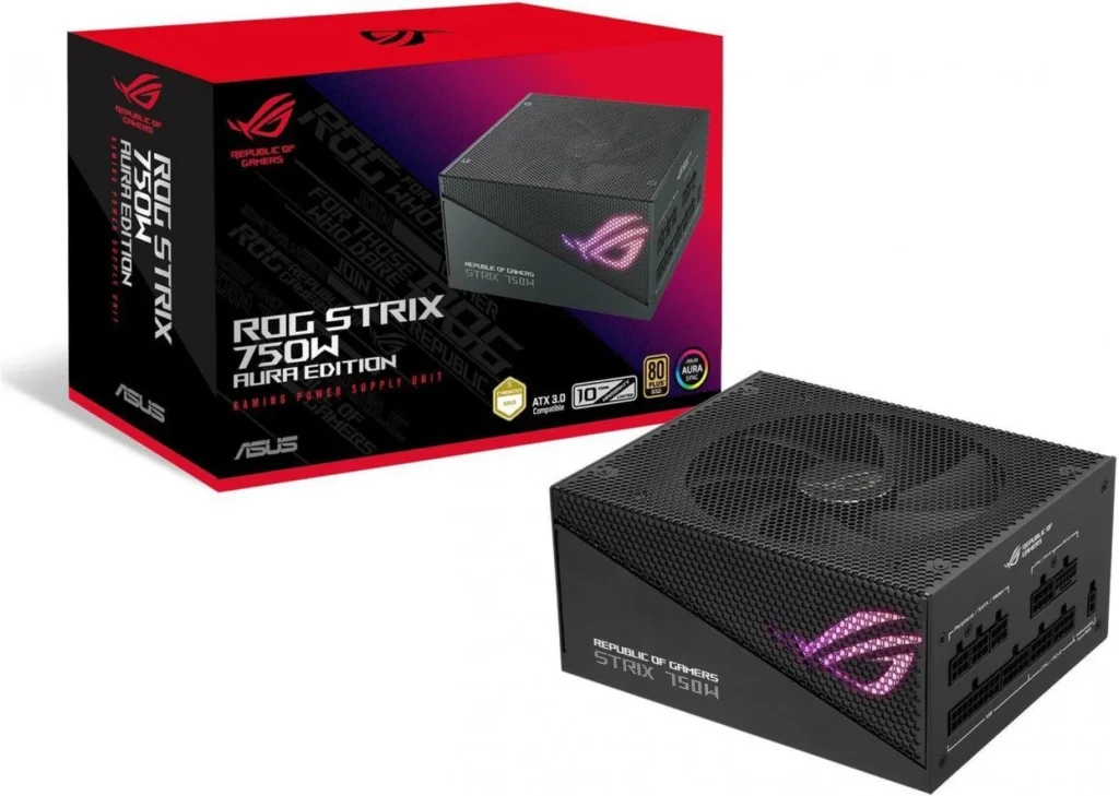 Fuente Asus 750w ROG Strix 80 Plus Gold Aura Gaming