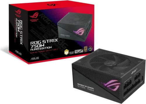 Fuente Asus 750w ROG Strix 80 Plus Gold Aura Gaming