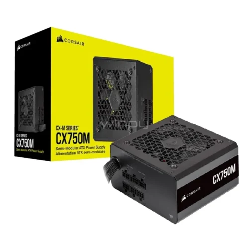 Fuente Corsair 750w CX750M Semi Modular 80 Plus Bronze