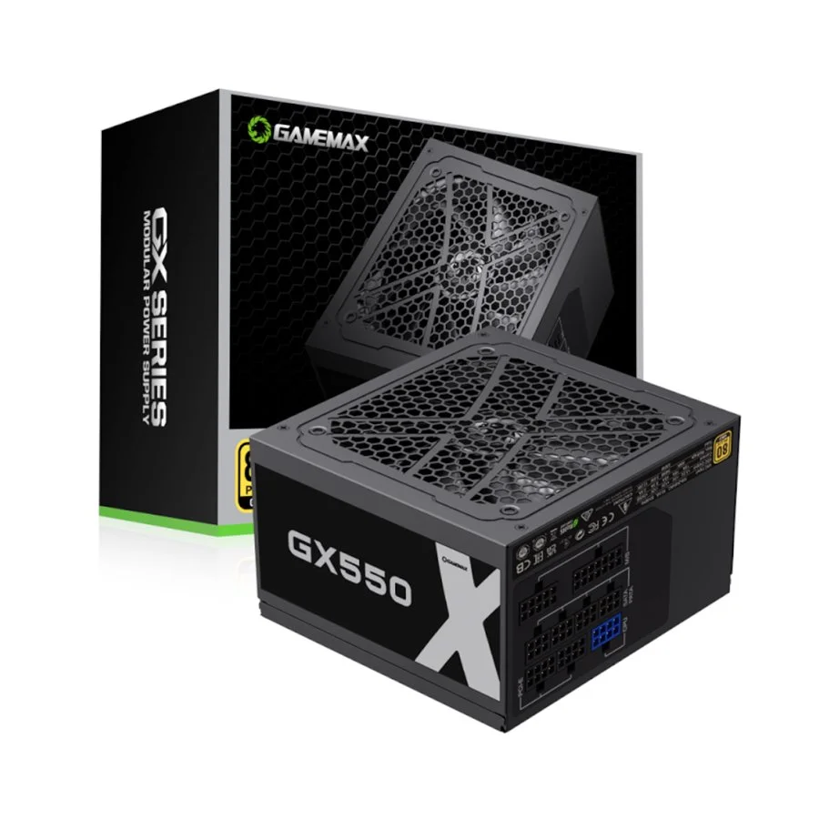 FUENTE GAMEMAX 550W 80 PLUS GOLD GX-550 M