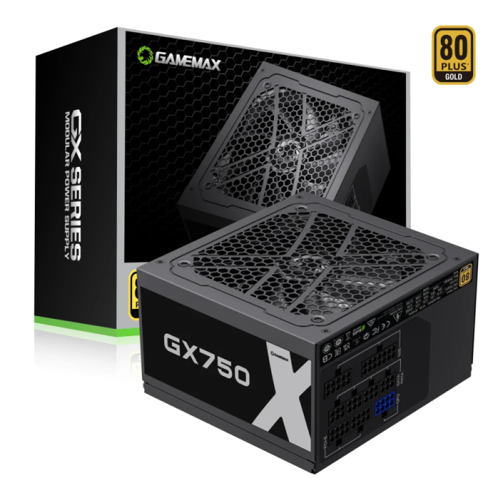 Fuente Gamemax 750w 80 Plus Gold GX-750 M