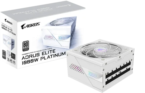 Fuente Gigabyte 1000w Aorus Elite PG5 ICE 80 Plus Platinum Modular