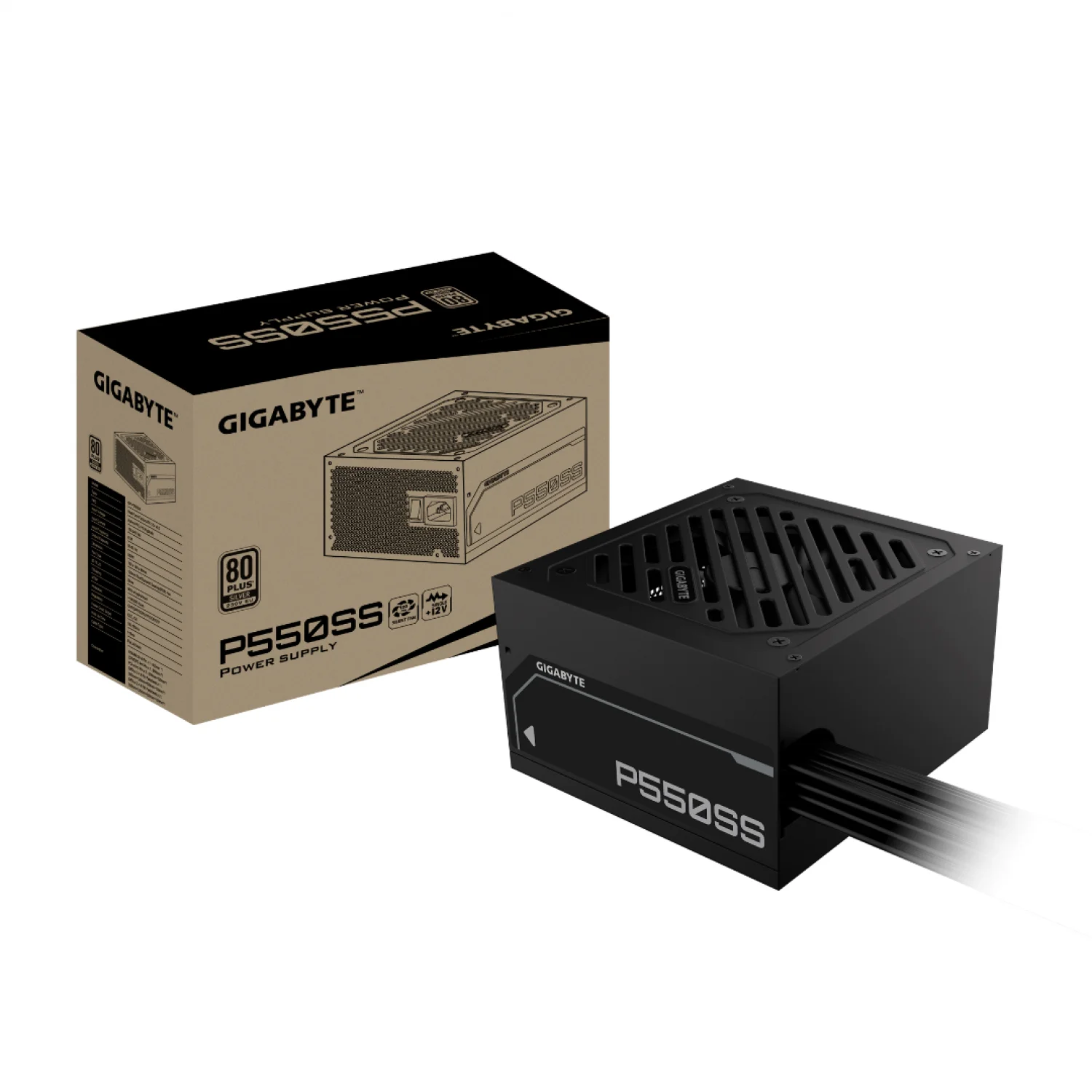 FUENTE GIGABYTE 550W 80 PLUS SILVER ATX 3.0