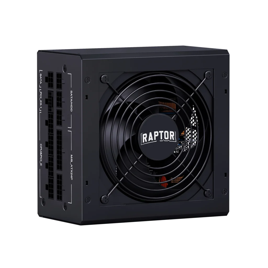 Fuente Raptor Volt 1000w 80 Plus Gold Full Modular PCIe 5.1 Negra