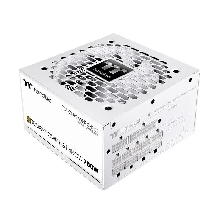 FUENTE THERMALTAKE 750W 80 PLUS GOLD MODULAR TOUGHPOWER GT SNOW WHITE PCIE 5.1 ATX 3.1