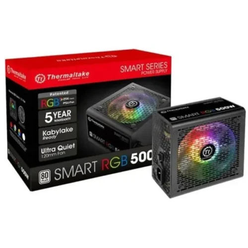 Fuente Thermaltake Smart 500w 80 Plus White RGB