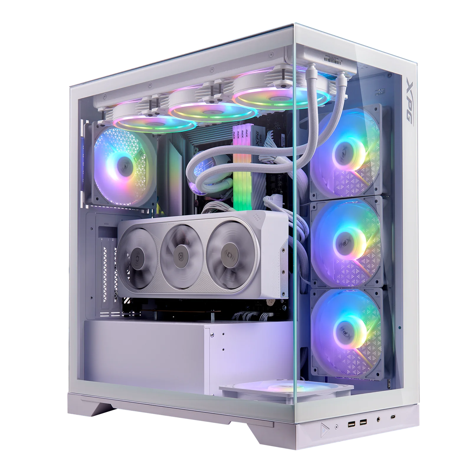 GABINETE ADATA XPG INVADER X BTF WHITE 5 FAN ARGB