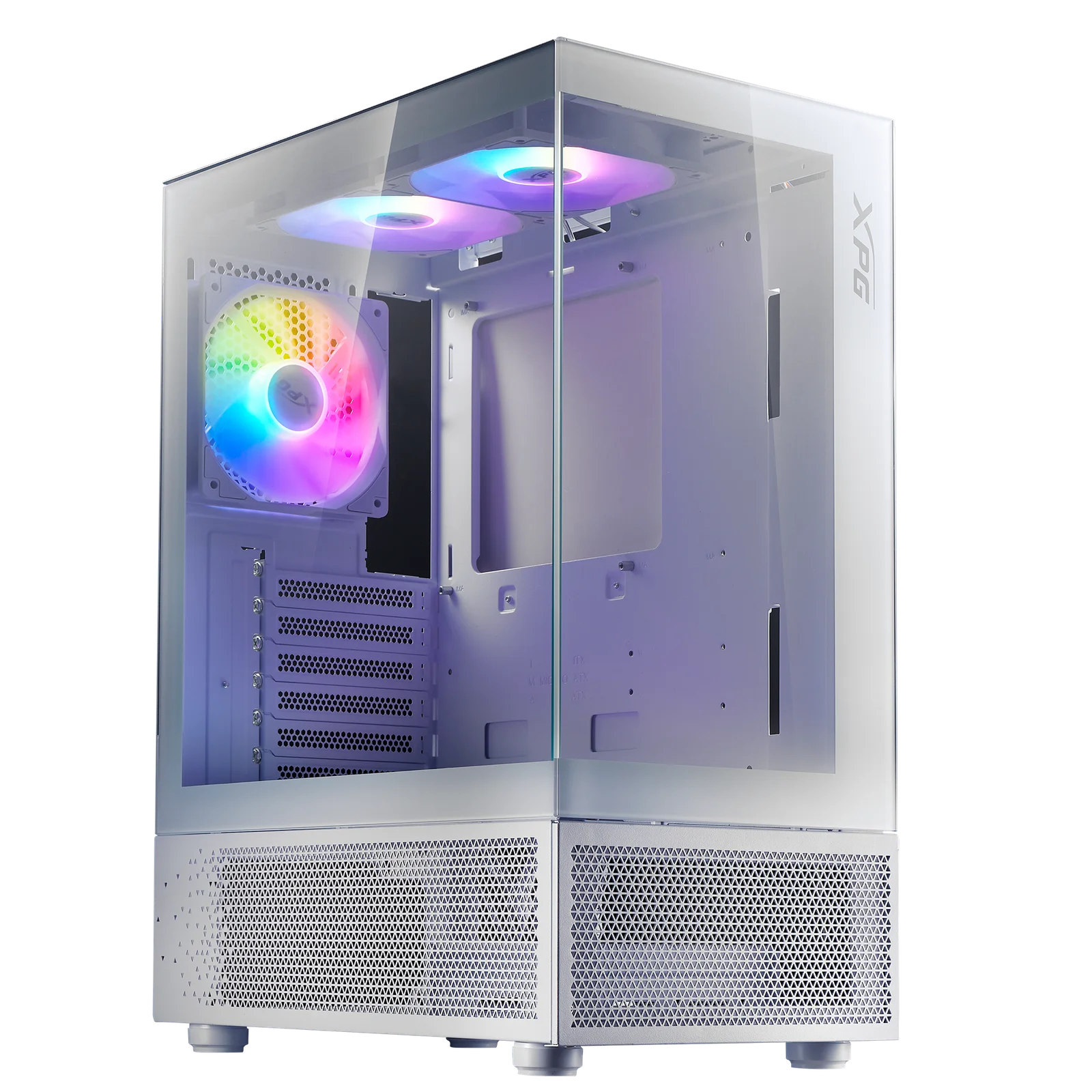 GABINETE ADATA XPG INVADER X MINI WHITE 5 FAN ARGB