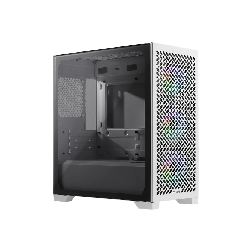 GABINETE COOLER MASTER ELITE 302 WHITE 3 FAN ARGB
