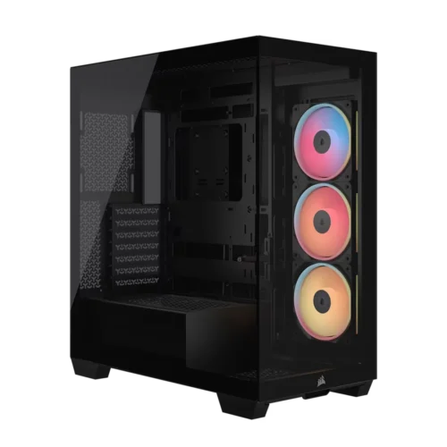 Gabinete Corsair 3500X LX-R RGB iCUE Mid-Tower TG Black