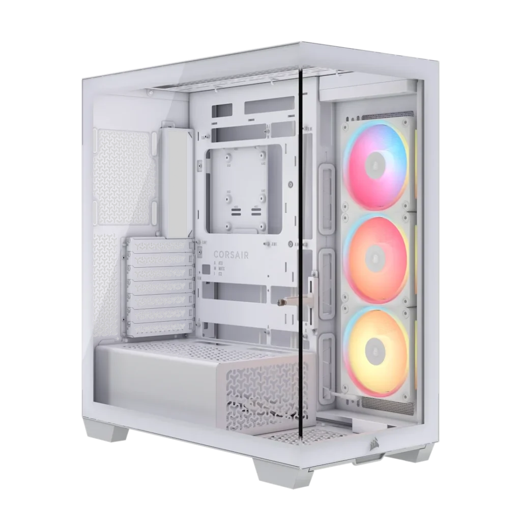 Gabinete Corsair 3500X LX-R RGB iCUE Mid-Tower TG White