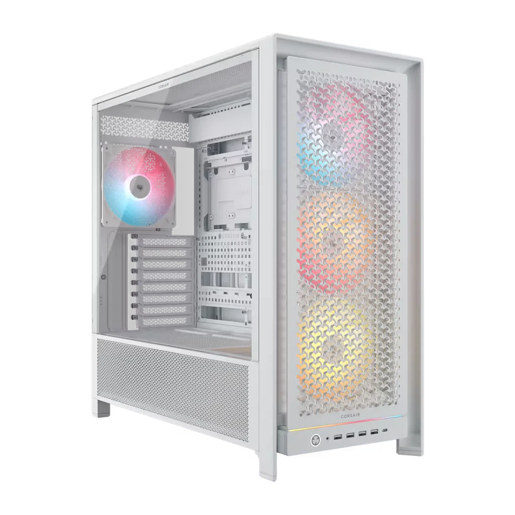 GABINETE CORSAIR 5000D FRAME RS ARGB MID-TOWER FAN RGB X4 WHITE