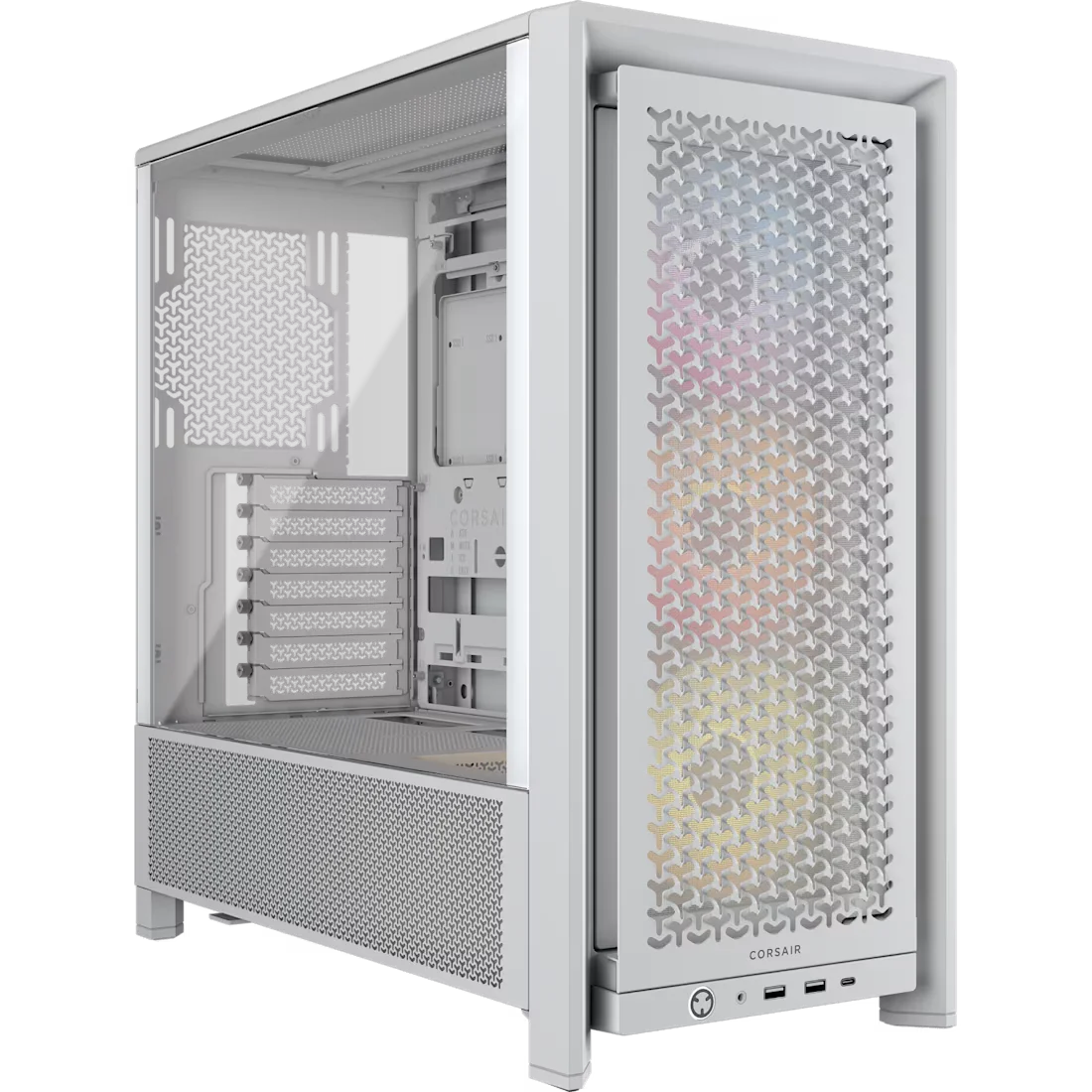GABINETE CORSAIR FRAME 4000D RS ARGB WHITE 3 FAN