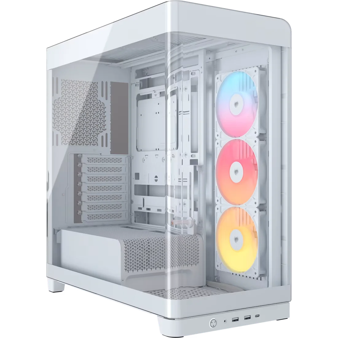 GABINETE CORSAIR FRAME 4500X RS-R ARGB MID-TOWER TG WHITE
