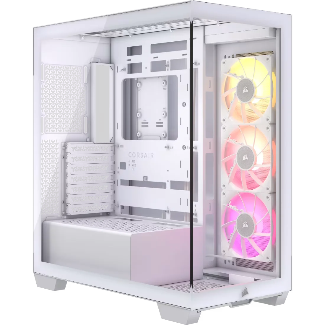 GABINETE CORSAIR ICUE 3500X RGB WHITE 3 FAN