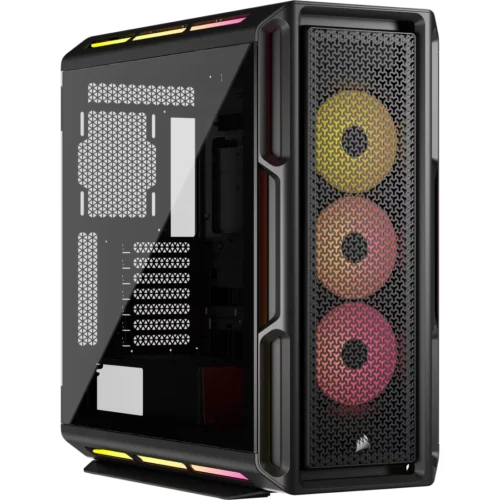 Gabinete Corsair iCUE LINK 5000T LX RGB Mid-Tower Fan x3 Black