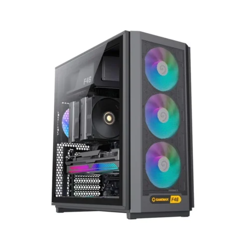 Gabinete Gamemax F46 Black 4 Fan ARGB
