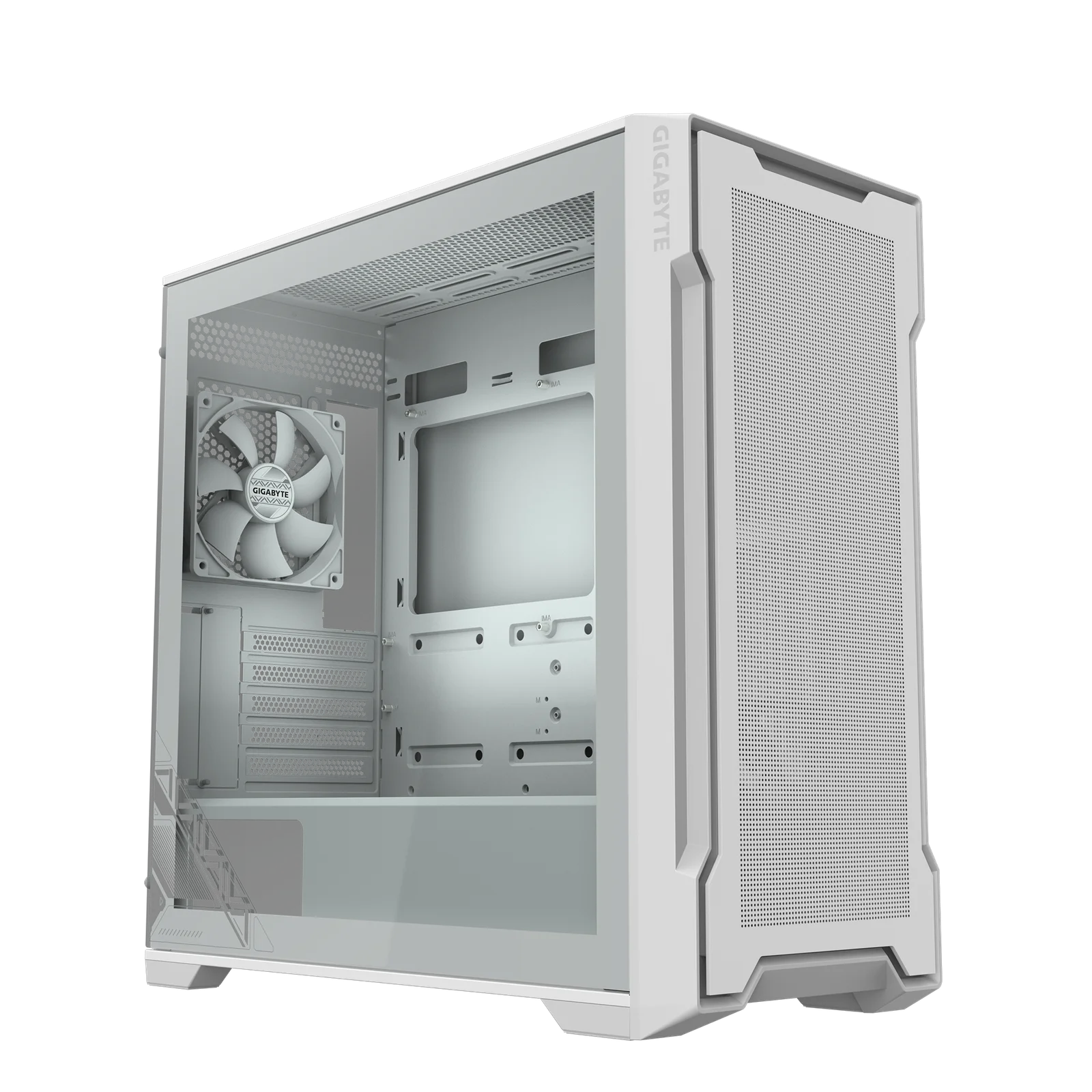 GABINETE GIGABYTE C102 GLASS ICE WHITE 2 FAN