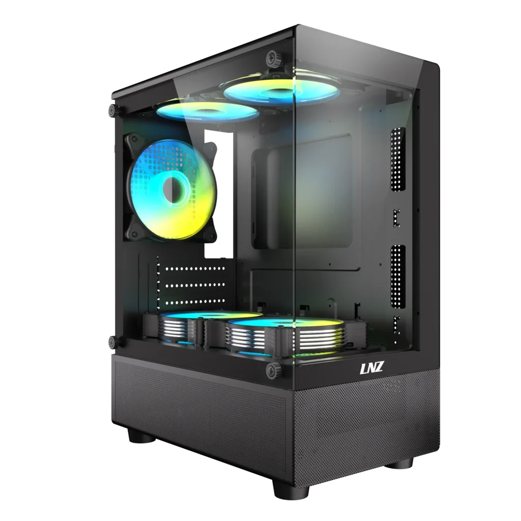 Gabinete LNZ P11 Black 5 Fan ARGB